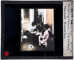 Lantern Slide, Pressing Leaves