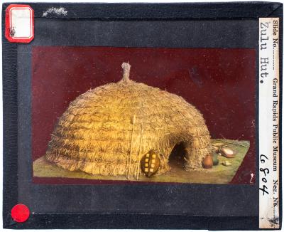 Lantern Slide, Zulu Hut