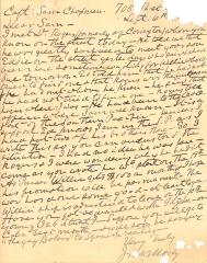 Letter, John Mosby to Sam Chapman