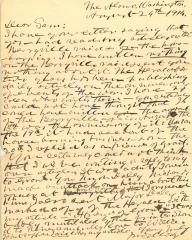 Letter, John Mosby to Sam Chapman