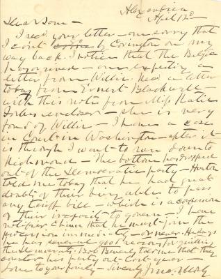 Letter, John Mosby to Sam Chapman