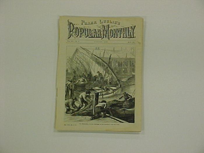 Magazine Article, Cover And 12 Page Article, Our Immigrants, Frank Leslie's Popular Monthly Magazine, August 1881