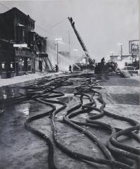 Photograph, Fire at 1222 South Division Avenue