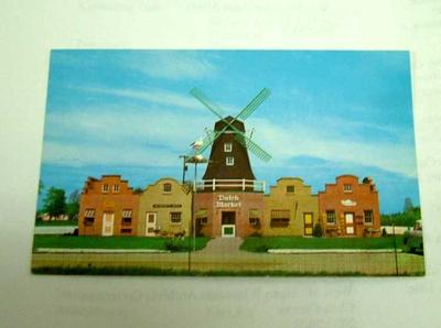 Postcard, Dutch Market, Holland, Michigan, 1961