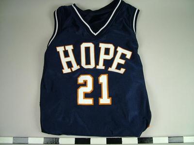 Woman's Basketball Jersey #21, Hope College