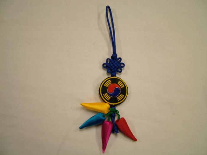 Korean Fabric Good Luck Accessory Or Charm, Yi Family Archival Collection #143