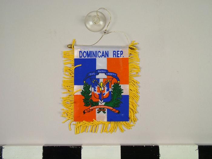 Automobile Rear-view Mirror Flag, Dominican Republic