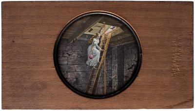 Lantern Slide, Climbing down Ladder