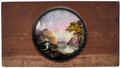 Lantern Slide, Mountain Scene