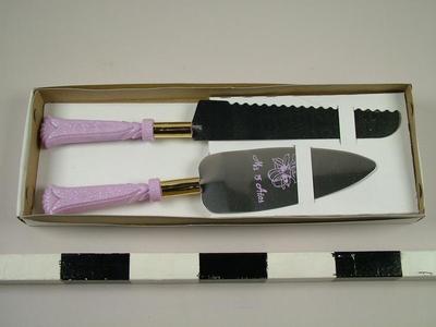 Quinceanera Cake Knife And Cake Server And Original Box
