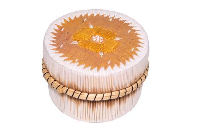 Round Quill Box With Lid
