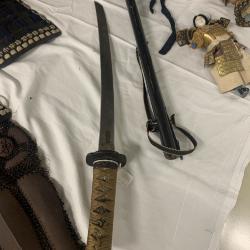 Sword, Wakizashi, With Lacquered Scabbard