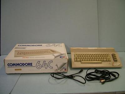 Personal Computer, Commodore 64c, With Box And Cables, Woodrow Vanhouten Personal Computer Archival Collection #200
