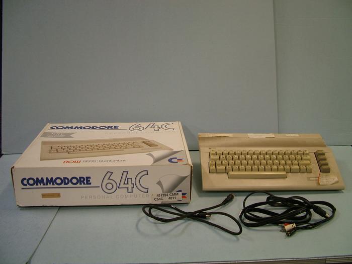 Personal Computer, Commodore 64c, With Box And Cables, Woodrow Vanhouten Personal Computer Archival Collection #200