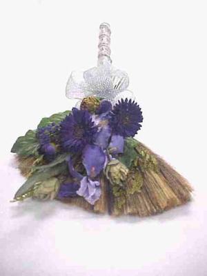 Reproduction Of Decorated Broom Used In Jumping The Broom Ceremony