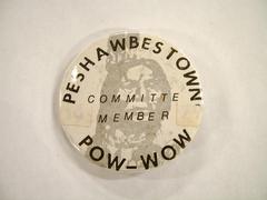 Pin-back Button, Peshawbestown Pow-wow Committee Member