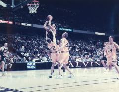 Matted Photograph, Calvin vs Hope Basketball