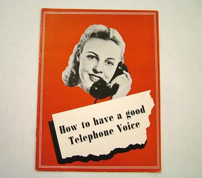 Booklet, How To Have A Good Telephone Voice