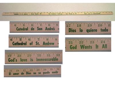 Yardstick, Cathedral Of St. Andrew In Spanish And English
