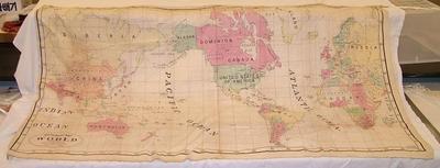 World Map, Fabric
