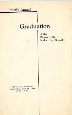 Graduation Program, Ottawa Hills Senior High School