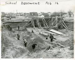 Photograph, School Basement Construction