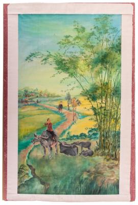 Watercolor, Vietnamese Landscape