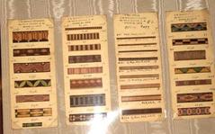 Banding Sample Cards, 4, J. W. Danker Marquetry