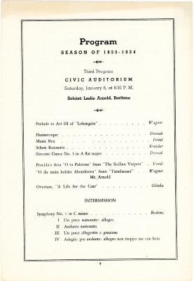 Program, Grand Rapids Symphony Orchestra 