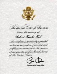 Presidential Memorial Certificate