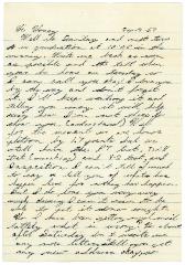 Letter, Dennis Lobbezoo to Joyce Washburn Skinner 