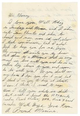 Letter, Dennis Lobbezoo to Joyce Washburn Skinner 