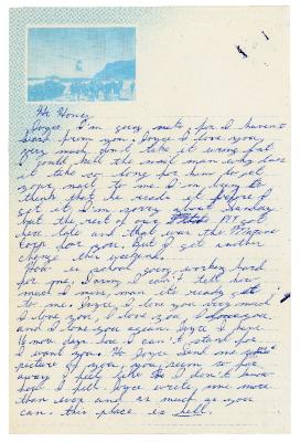 Letter, Dennis Lobbezoo to Joyce Washburn Skinner