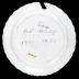 White Plate With Green Border, Herculanean Design