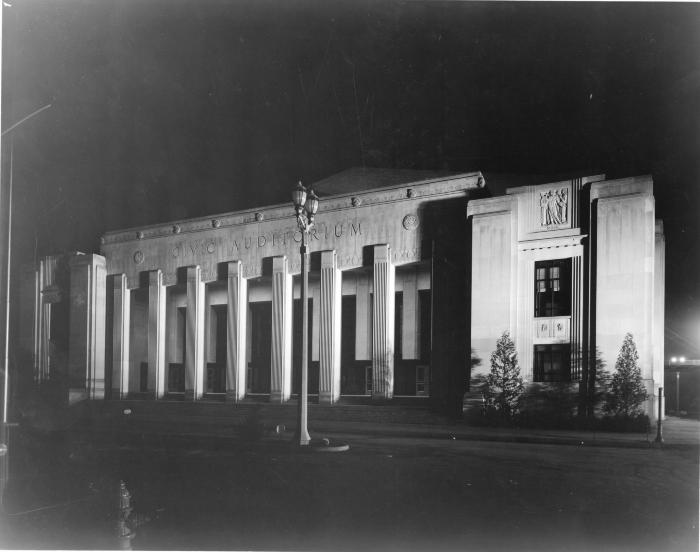Photograph. Civic Auditorium Exterior