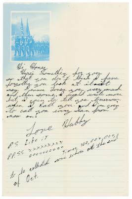 Letter, Dennis Lobbezoo to Joyce Washburn Skinner 