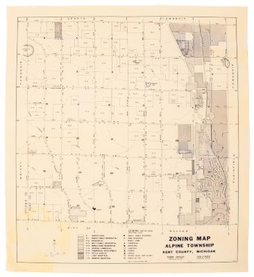 Zoning Map, Alpine Township