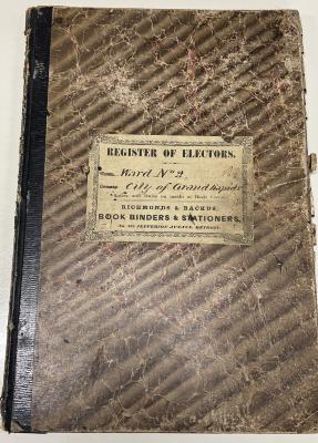 Ledger, Register Of Electors - Second Ward, City Of Grand Rapids