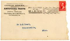 Letter, from Dr. Gideon Sibley