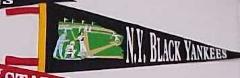 Pennant, Reproduction, Negro League, New York Black Yankees, Negro Baseball Leagues Archival Collection #113