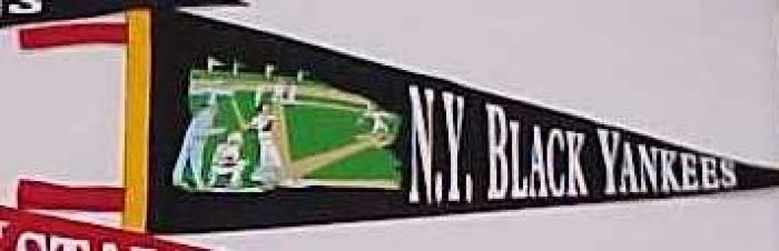 Pennant, Reproduction, Negro League, New York Black Yankees, Negro Baseball Leagues Archival Collection #113