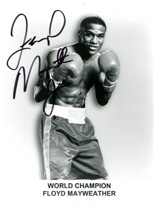 Photograph, Autographed, Champion Boxer, Floyd Mayweather, C.1.4