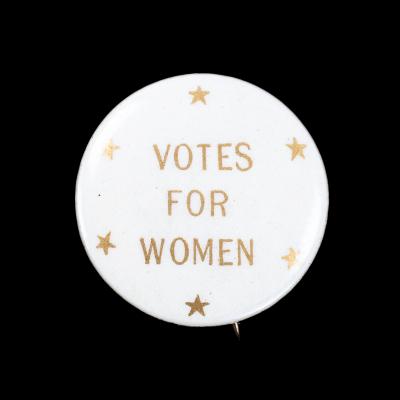 Pin back button, Votes for Women 