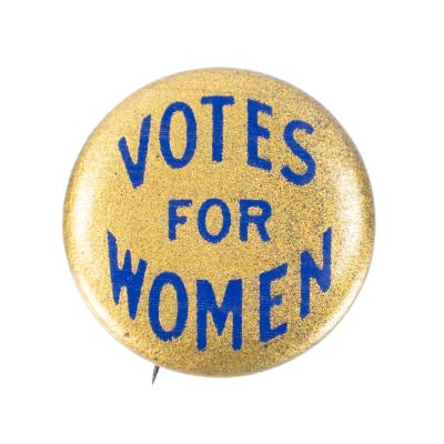 Pin back button, Votes for Women