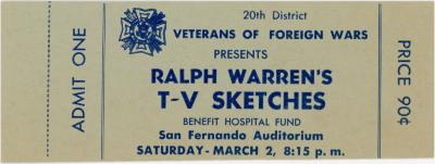 Ticket, Ralph Warren's TV Sketches