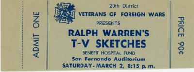 Ticket, Ralph Warren's TV Sketches