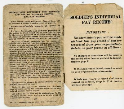 Soldier's Individual Pay Record