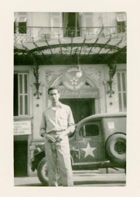 Photograph, Francisco Vega at US Leave Hotel