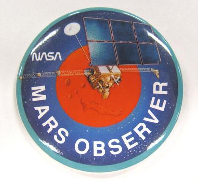 Promotional Button, Mars Observer