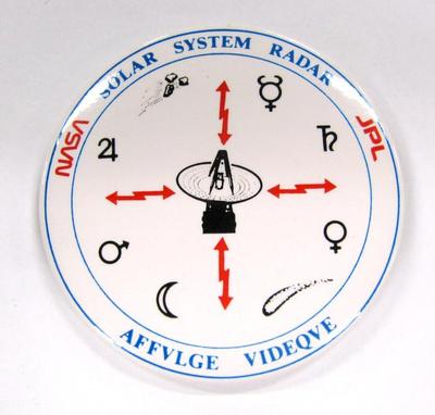 Promotional Button, Solar System Radar